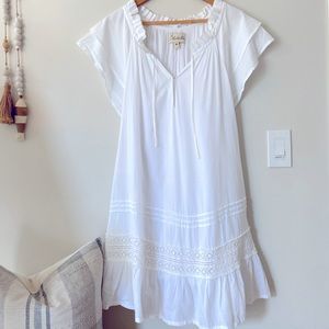 Cleobella white mini dress